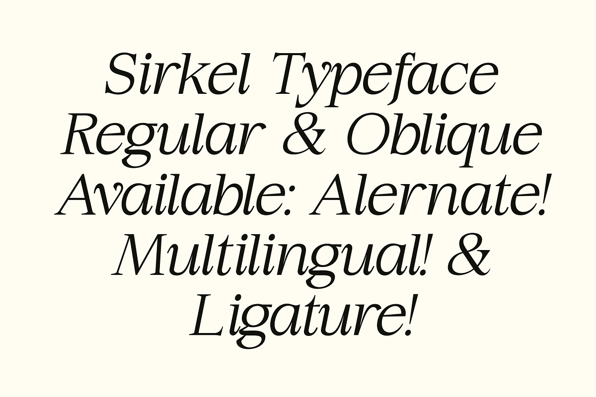 Sirkel - A Modern Serif Font, a Serif Font by Marvadesign (Photo 4 of 10)
