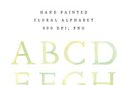 Watercolor floral alphabet, an Illustration by swiejko (Thumbnail 5 of 6)