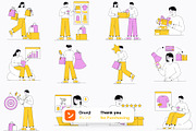 Shopping Illustration Pack, a Technology Illustration by orenjidesign (Thumbnail 8 of 8)