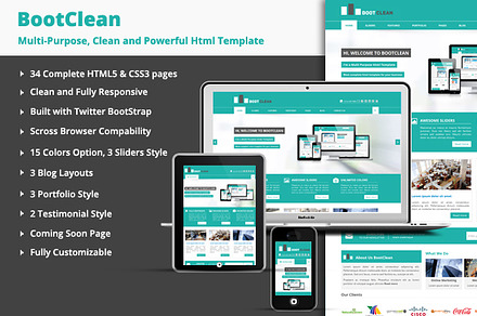 BootClean - Business Template