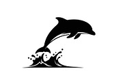 Dolphin Jumping Silhouette Vector, an Illustration by Designs_River (Thumbnail 39 of 51)