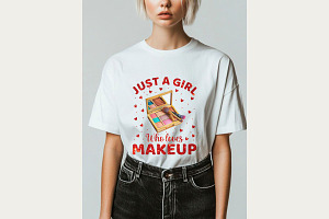 Just A Girl Who Loves Makeup, a Design Template by HubbaDigitals