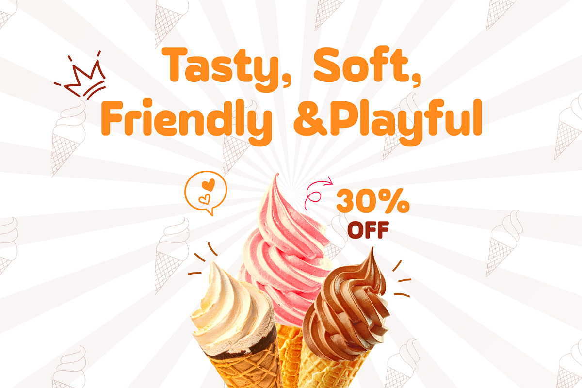 Chocho Aura – Tasty Bold Food Font, a Sans Serif Font by Lettertype Studio (Photo 4 of 8)