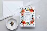 Editable Floral Wedding Invitation, an Invitation Template by ForeverPrint (Thumbnail 2 of 9)