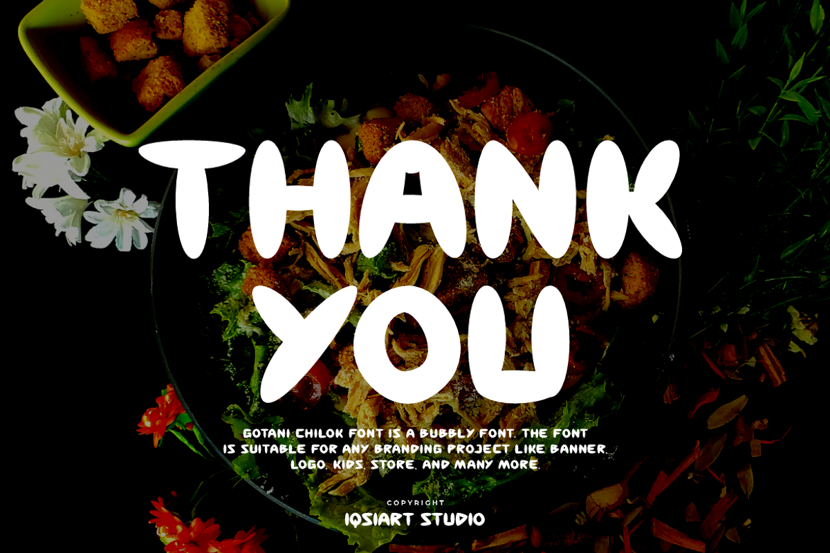 Burgundi - Food Font, a Sans Serif Font by Iqsiart Studio (Photo 6 of 6)