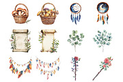 Boho Fairy Clipart, an Illustration by Design Market (Thumbnail 2 of 4)