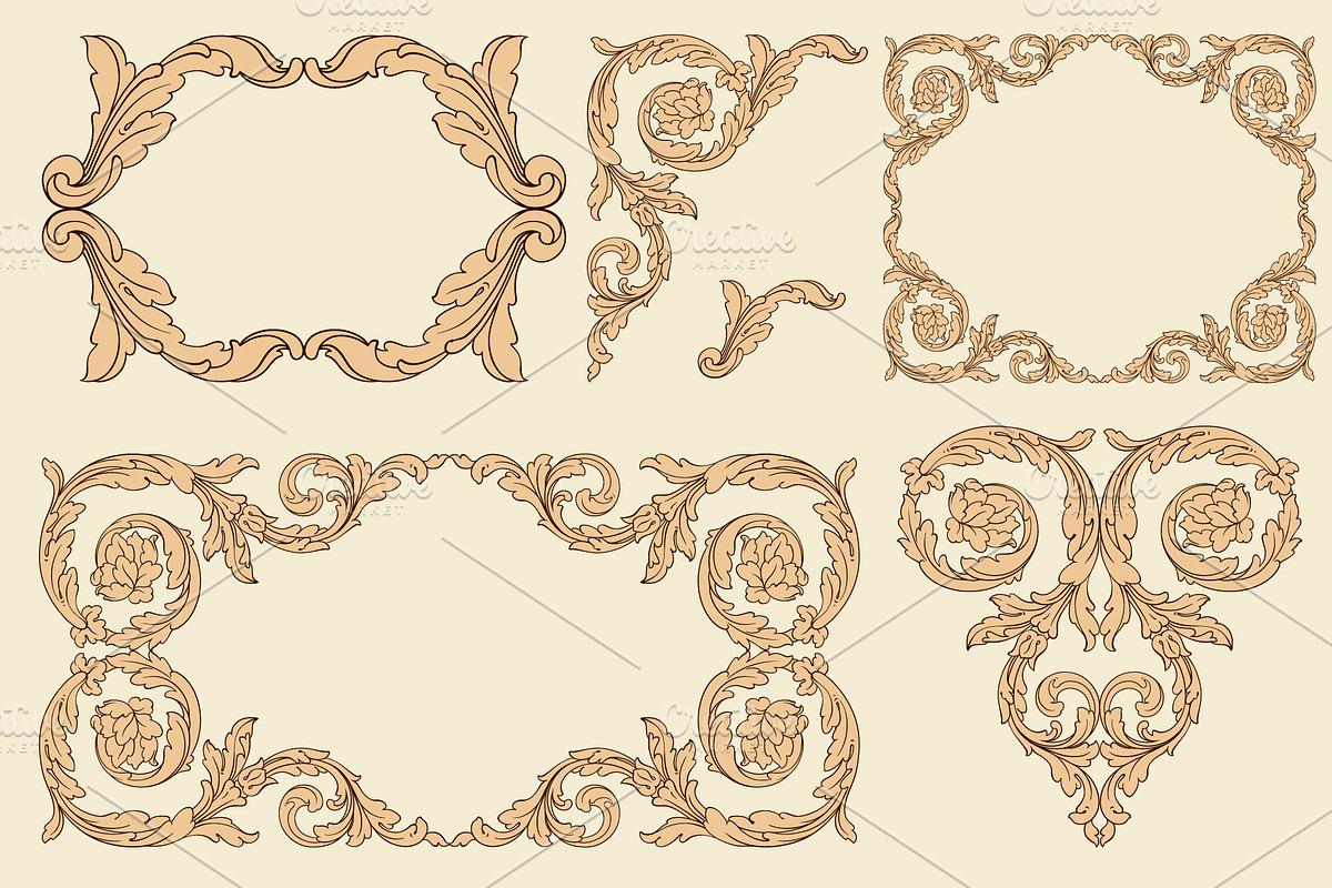 Frames and Borders Decorative vector, a Decorative Illustration by Samira (Photo 5 of 7)