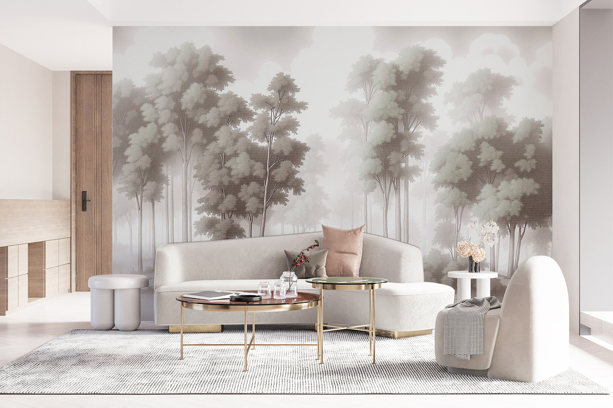Abstract forest art wallpaper, an Illustration by fei long (Photo 3 of 9)