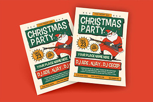 Christmas Party Flyer, a Flyer Template by megarez
