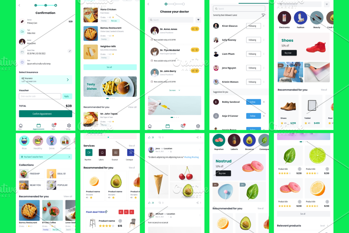 Mobile App Kit Pack (150+ Screen)