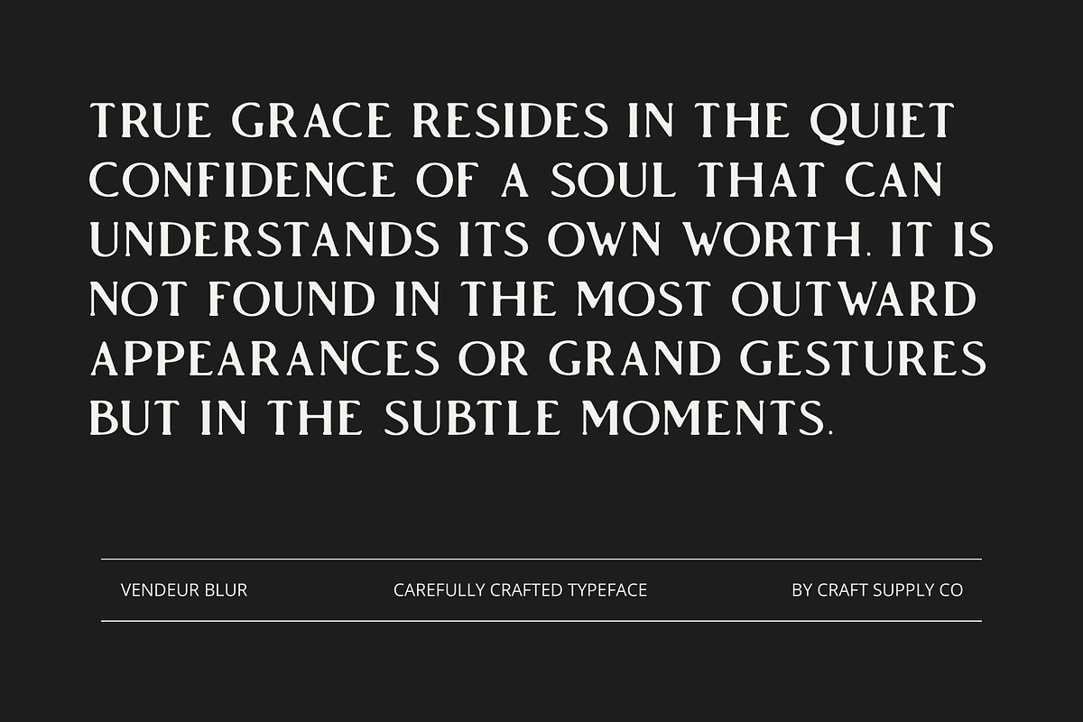 Vendeur Blur, a Serif Font by Craft Supply Co. (Photo 4 of 8)