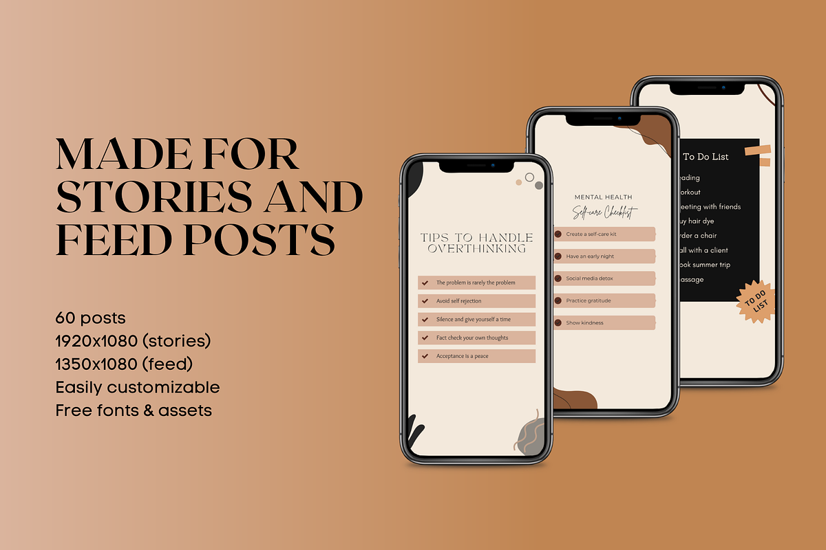 Creamy List Instagram Collection, a Social Media Template by Palm Creatives (Photo 5 of 7)