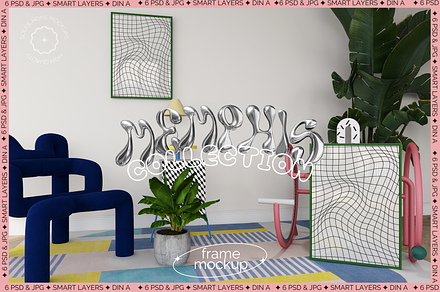 Frame mockup bundle - Memphis, a Product Mockup by Soleil Home Mockups