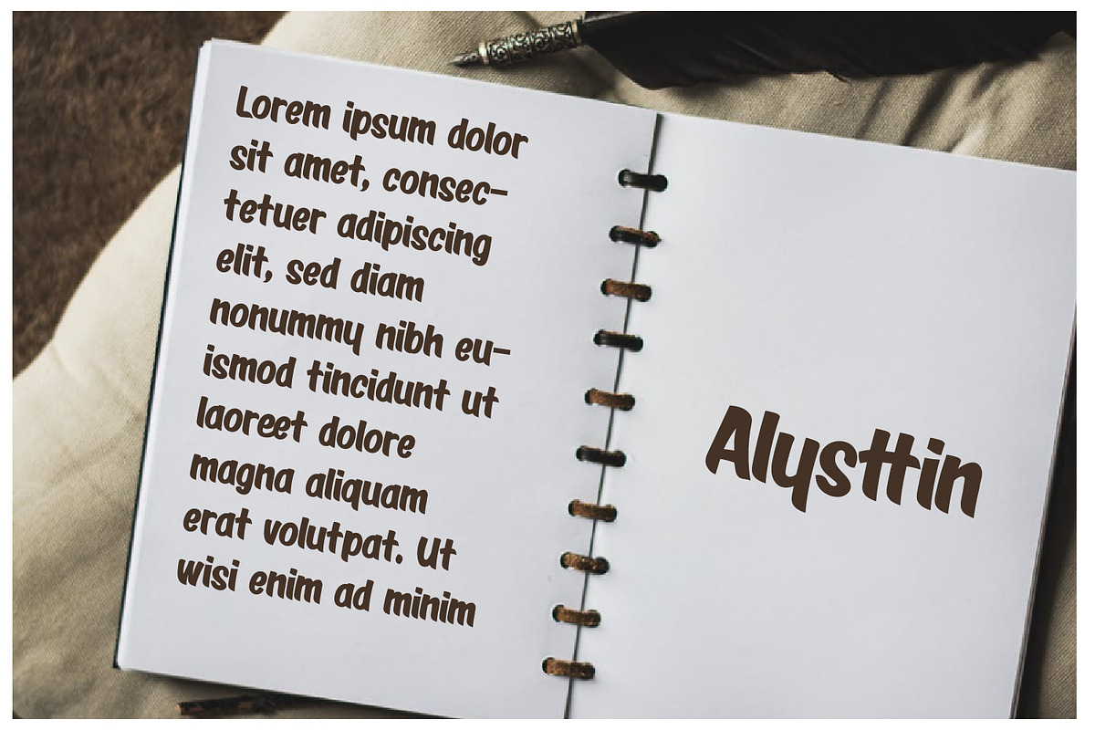 Alysttin, a Handwritten Font by Rashdrawn (Photo 3 of 5)
