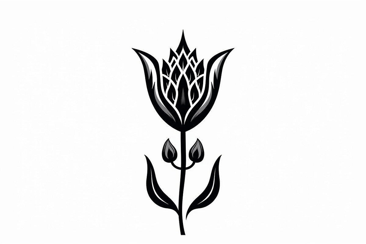 Floral Outline Vector Pack, an Illustration by yasushie (Photo 6 of 21)