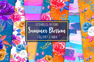 Floral clipart AND floral papers