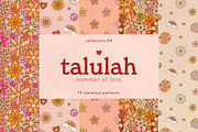 Talulah Retro Seamless Patterns, a Pattern Graphic by Emilie Cliche (Thumbnail 1 of 7)