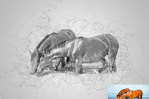 Scribble Drawing Photoshop Action