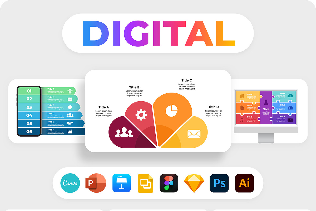 The Biggest Infographics Bundle!, a Presentation Template by Wowly Design (Photo 33 of 37)