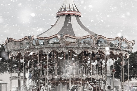 Old-fashioned merry go round carousel, an Arts & Entertainment Photo by Dvoevnore photos