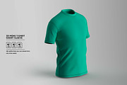 3D Mens T-Shirt Short Sleeve, an Object 3D Model by 3D Resource (Thumbnail 3 of 5)