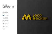 Gold Text Logo Mockup, a Product Mockup by graphypix (Thumbnail 2 of 4)