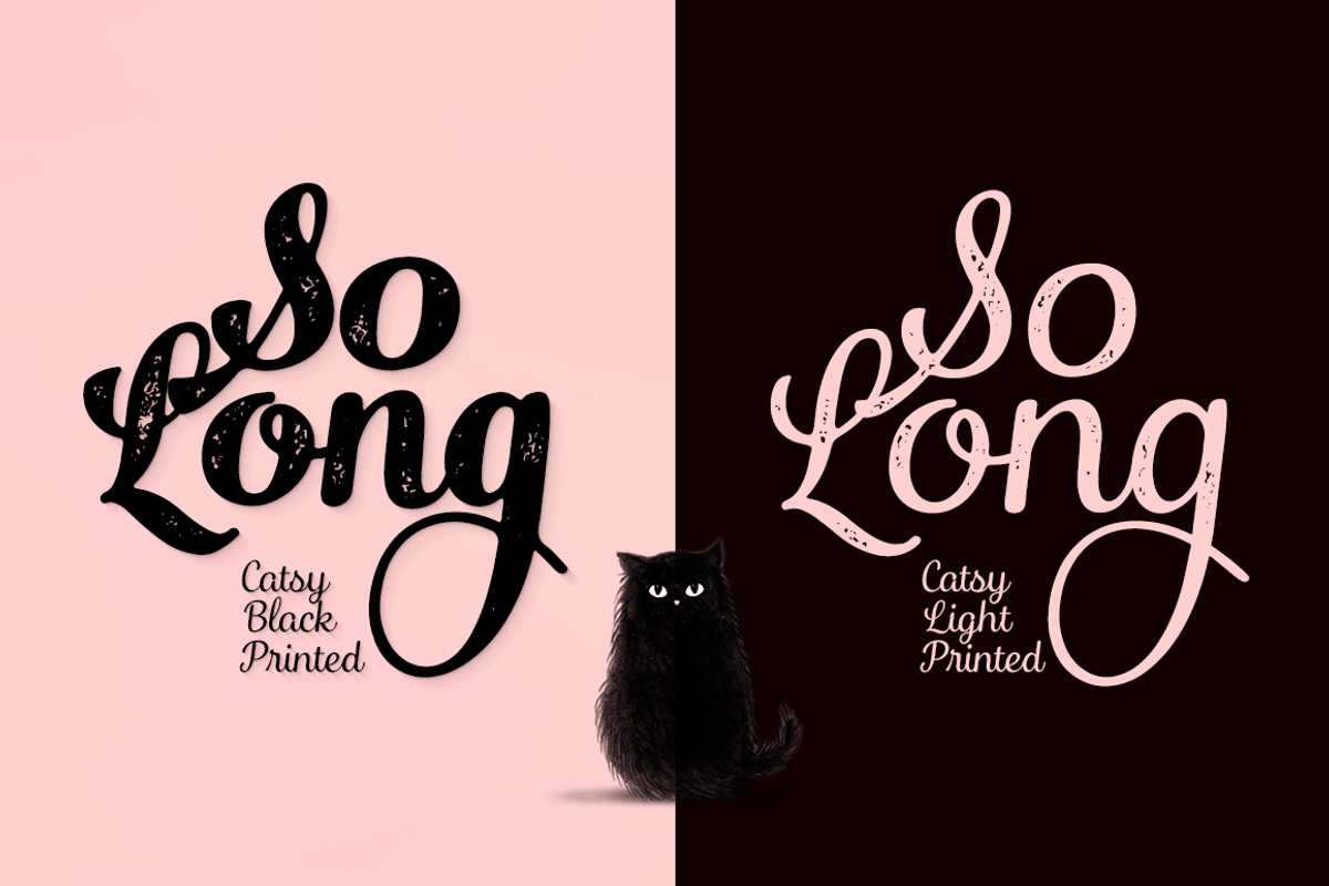 Catsy Script Pack preview 3