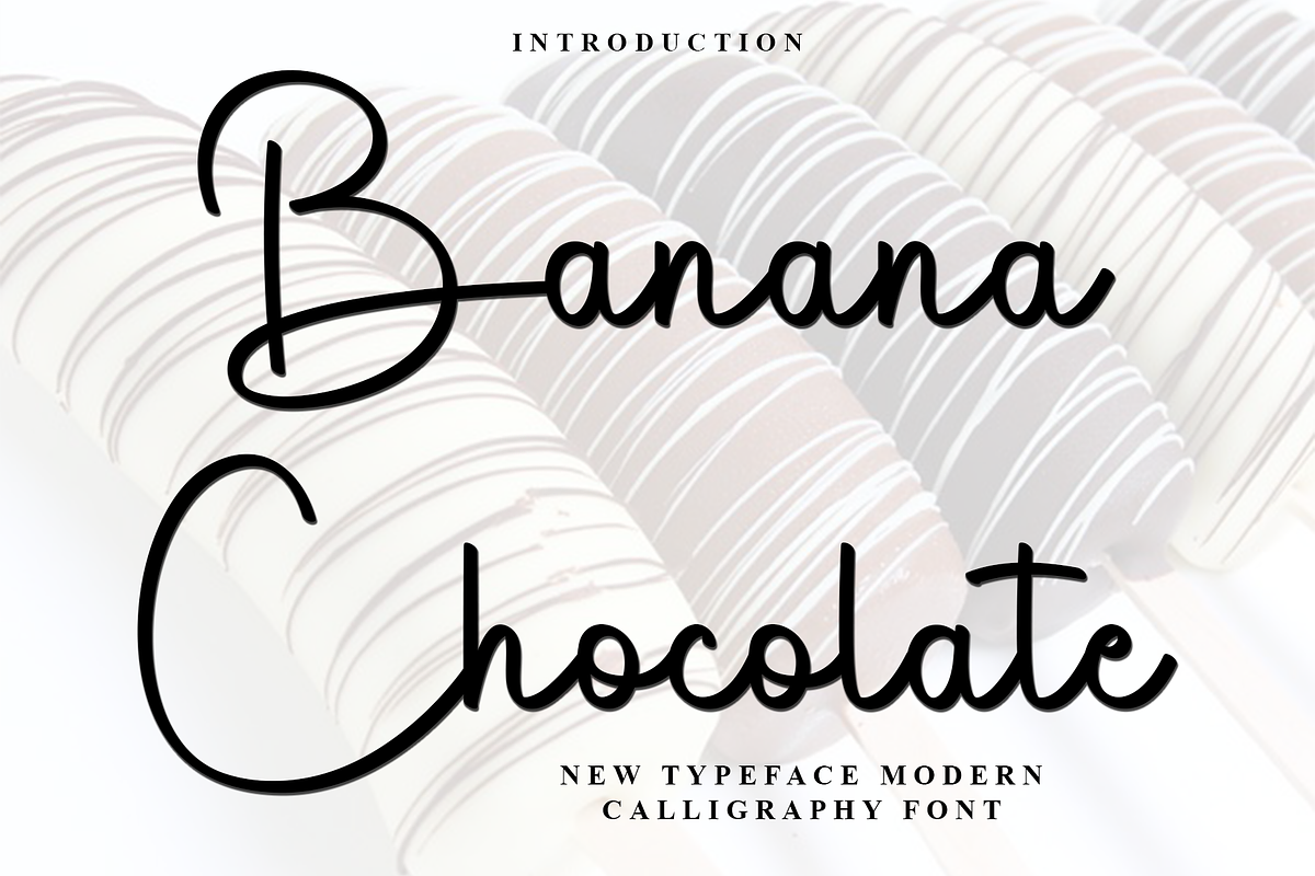 Banana Chocolate, a Handwritten Font by InermediaSTUDIO (Photo 1 of 8)