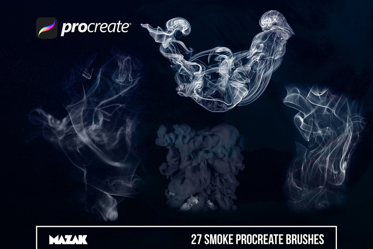 Procreate smoke brushes, a Brush Add-On by Endete & Mazak brushes (Photo 5 of 9)