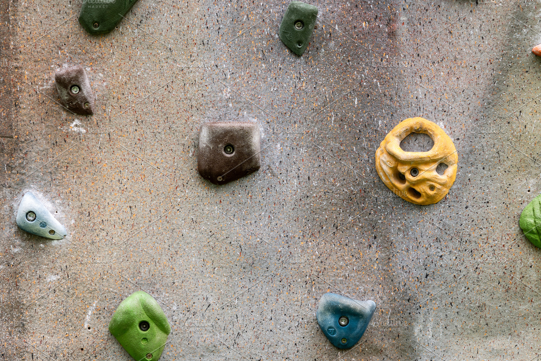 Climbing wall holds close-up, a Sports & Recreation Photo by etorres69