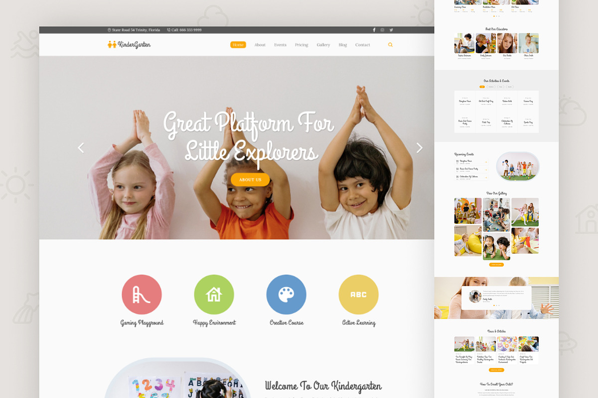 Kindergarten - Daycare HTML Template, a HTML Template by TemplatesJungle (Photo 1 of 2)