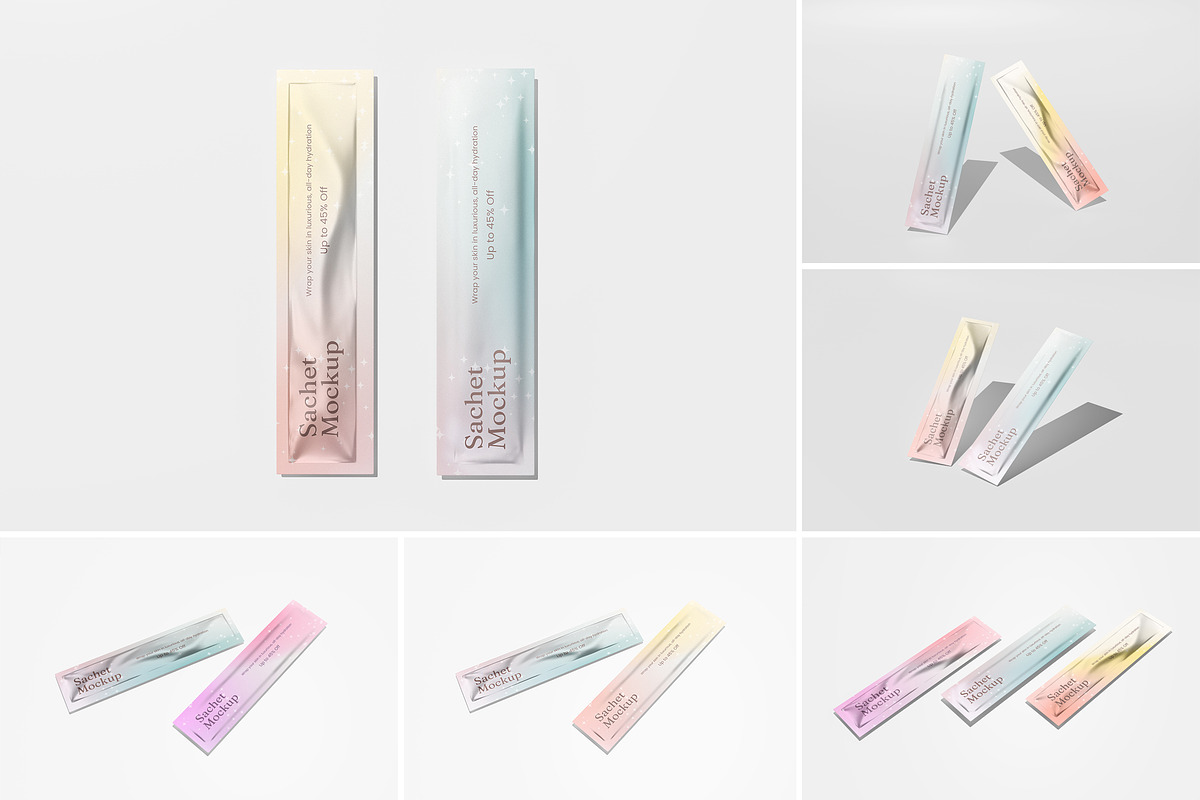 Sachet Mockup, a Packaging Mockup by Pexelyou (Photo 8 of 8)