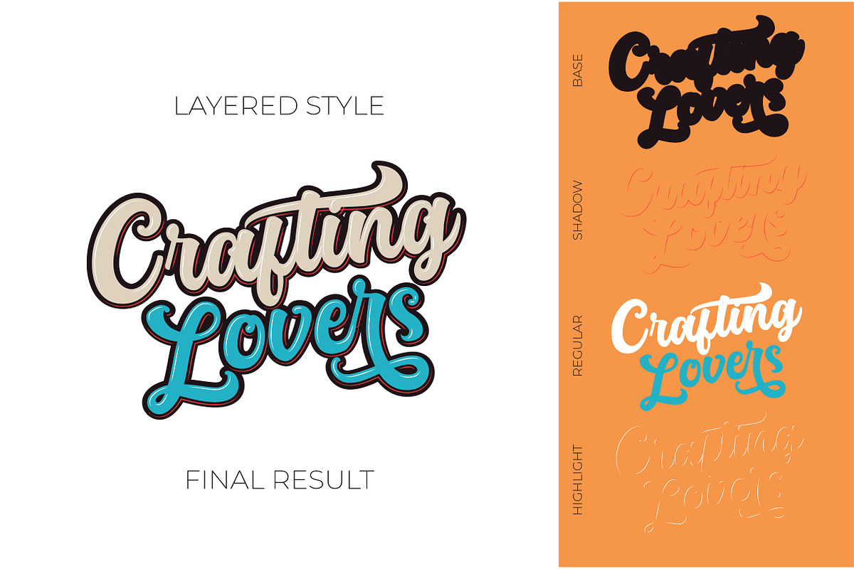 Platina Script Layered Version preview 2