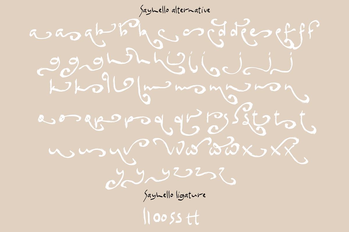 Sayhello Brush Font, a Handwritten Font by madeDeduk (Photo 6 of 8)