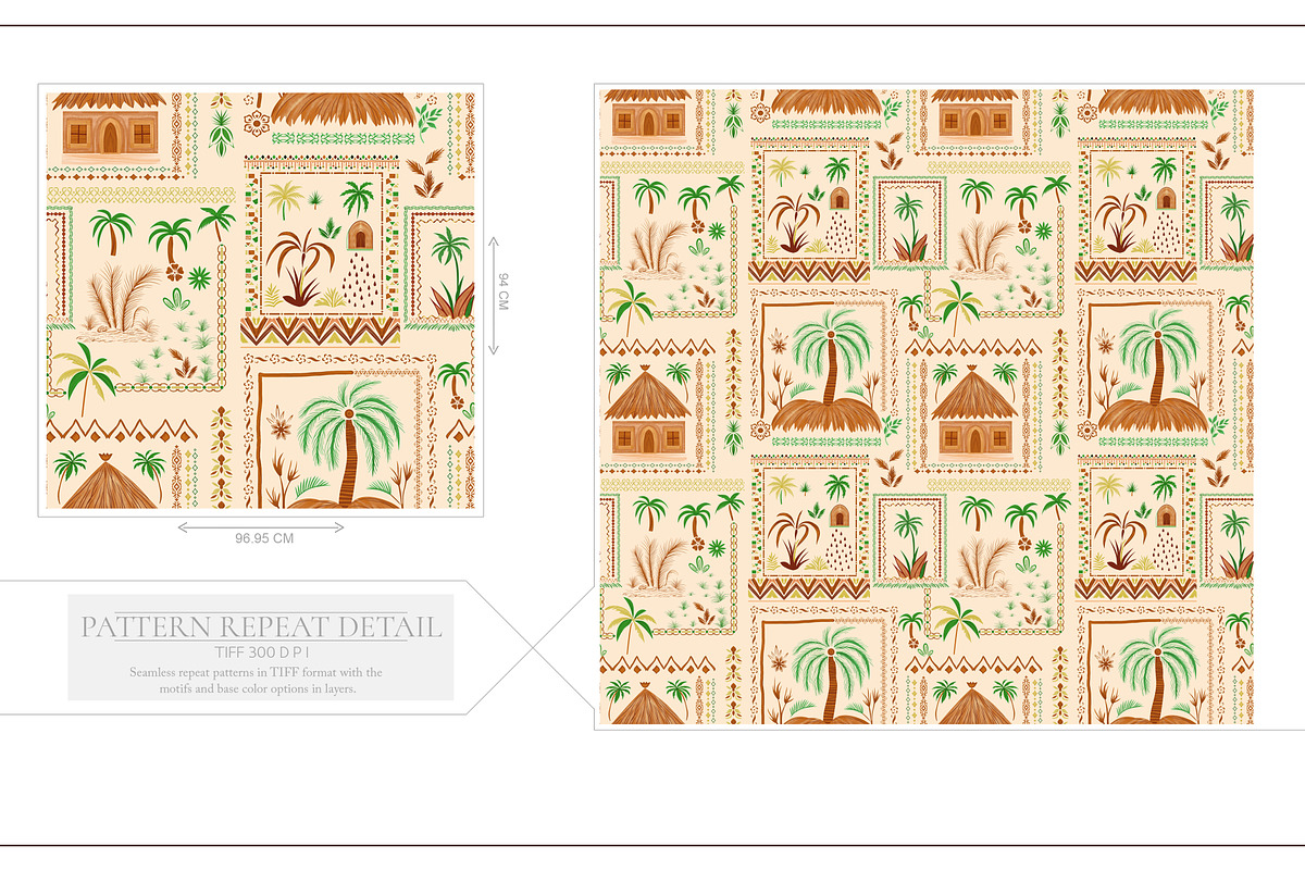 CANOPYA Village Seamless Pattern, a Pattern Graphic by Fabrivo (Photo 7 of 10)