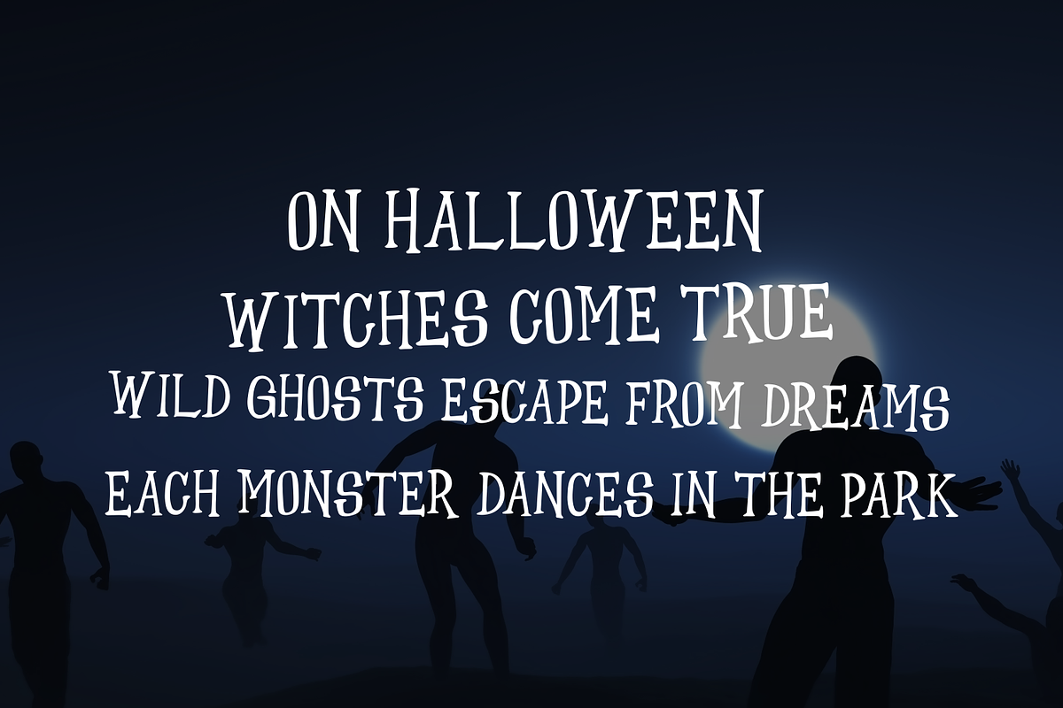 Lonewarc | Spooky Handwritten Font, a Serif Font by Forberas Club (Photo 2 of 8)