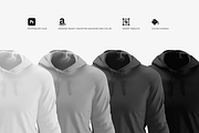 Men's Hoodie Mockups, a Hoody Mockup by Mock-up Store (Thumbnail 7 of 7)