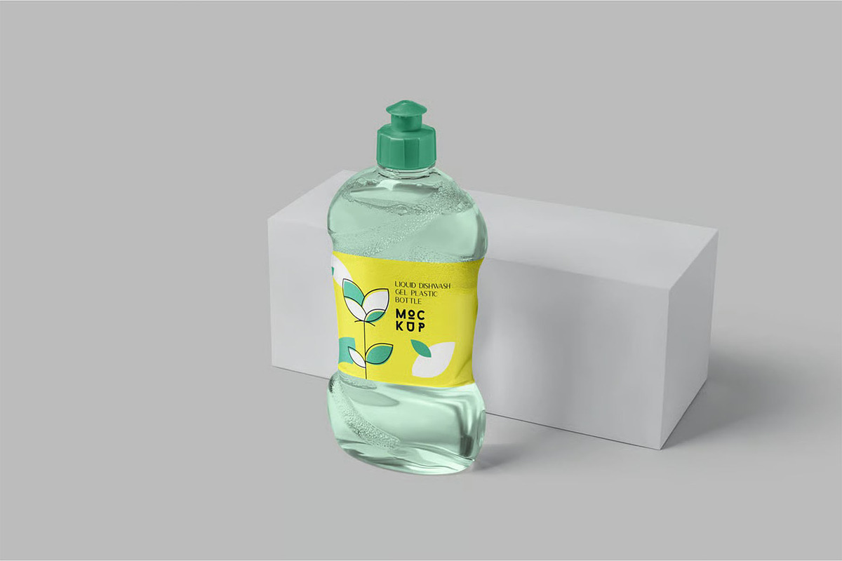 Dishwash Bottle Mockups, a Household Mockup by megostudi0 (Photo 7 of 7)