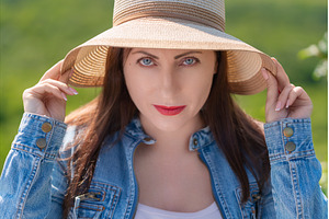 Portrait of woman with gray eyes, a Person Photo by Alexander-Piragis