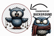 Whimsical Baby Snowy Owl Clipart, an Illustration by Libby Wishes (Thumbnail 7 of 9)