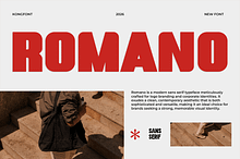 Romano – A Modern SansSerif Typeface