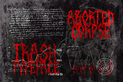 Aborted Corpse – Trash Typeface, a Blackletter Font by Fonday Studio (Thumbnail 1 of 7)