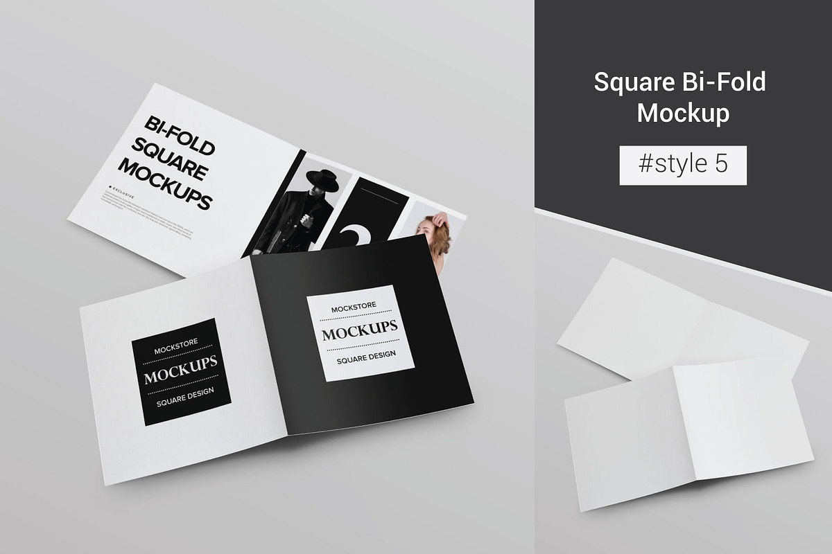 Bi-Fold Brochure Mockup 8 Style, a Print Template by Mockstore (Photo 10 of 18)