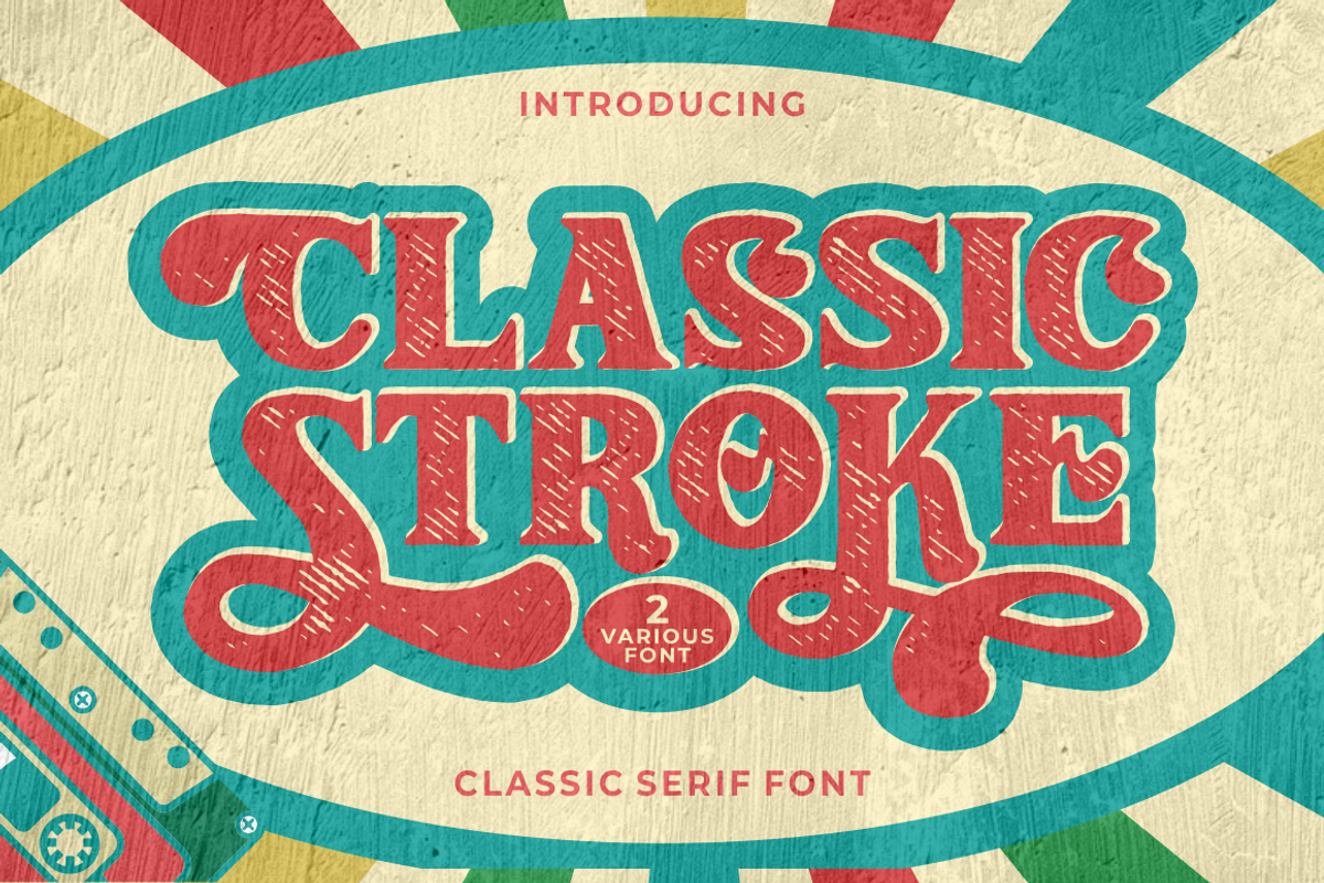 Classic Stroke - Classic Serif Font, a Serif Font by PutraCetol Studio (Photo 1 of 12)