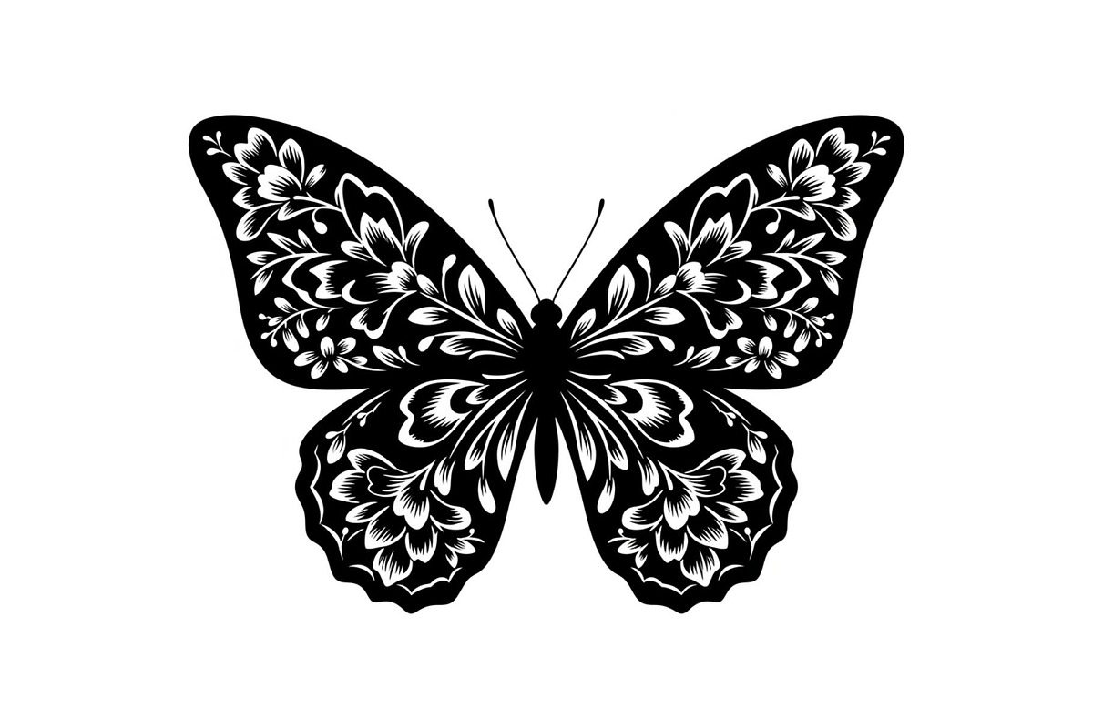 Butterfly Silhouette SVG Bundle, an Illustration by Gaye Art (Photo 9 of 31)