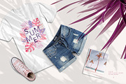 Sunset in the Tropics graphic set., a Decorative Illustration by Dinkoobraz (Thumbnail 6 of 9)