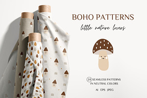 Boho Patterns. Nature motives