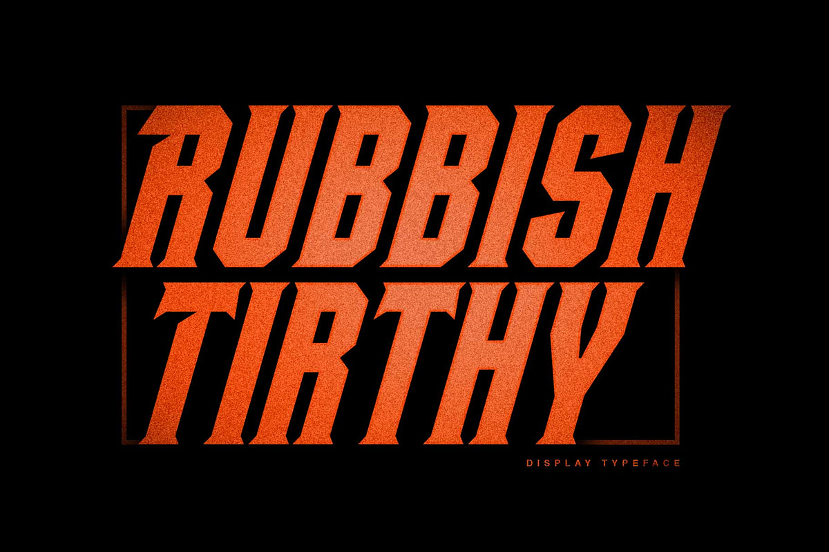 Rubbish Tirthy, a Sans Serif Font by senzana (Photo 2 of 8)