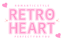 Retro Heart - Display Font