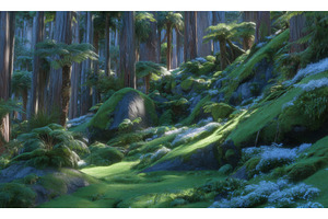 Sunlight pours through the foliage, a Nature Photo by ZinetroN